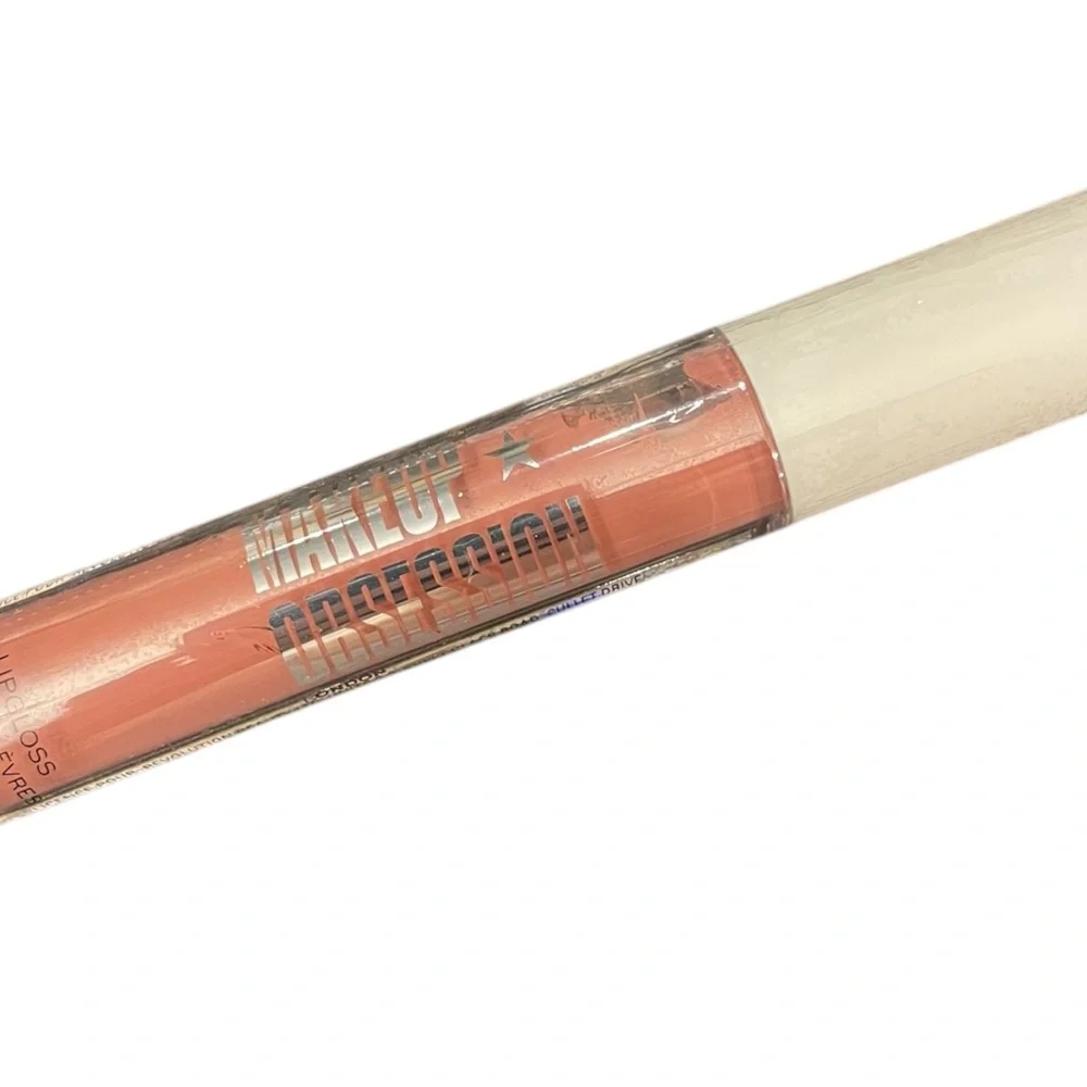 Makeup Obsession Lip Gloss FOREVER Brown Coral Shiny New VEGAN CRUELTY‎ FREE